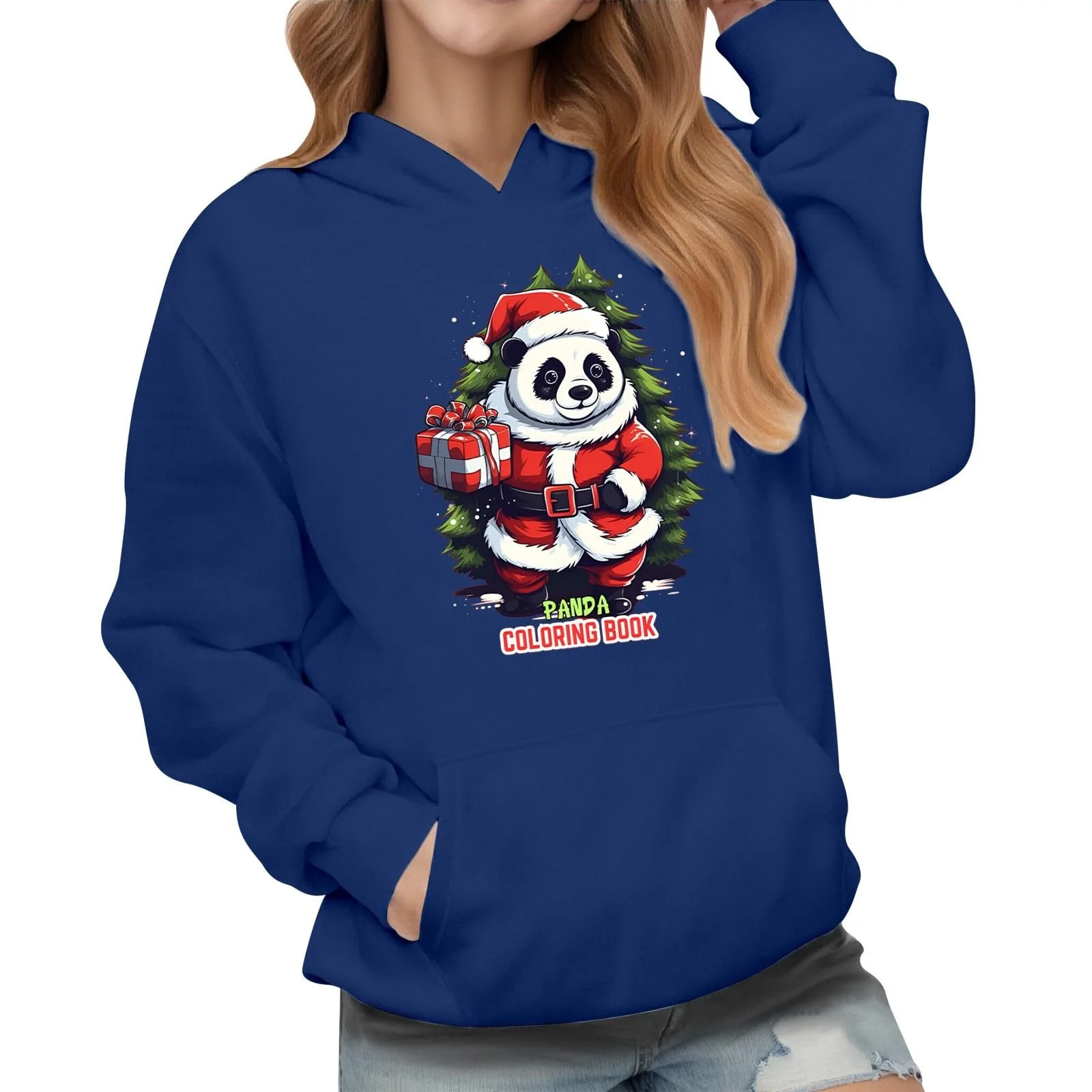 Рождественская Толстовка Generisch Девочки Безобразный Рождественский Джемпер с Капюшоном Рождественский Джемпер Рубашка с Длинными Рукавами с Рождественским Мотивом Мягкий Удобный Рождественский Наряд Повседневный Рождественский Костюм, фото №1