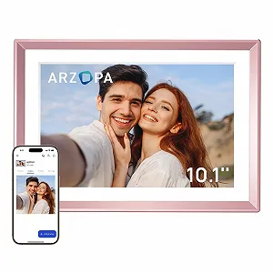 Цифровая фоторамка ARZOPA D10 10.1 дюйма HD Touchscreen WiFi Rose Gold - Фото 1