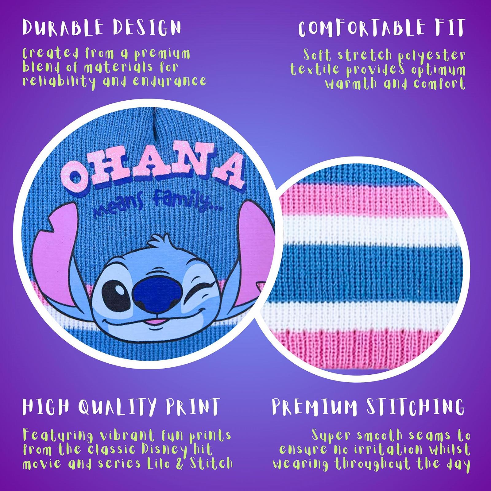 Шапка Disney Stitch для девочек зимняя, фото №3 Шапка Disney Stitch для девочек зимняя, фото №3