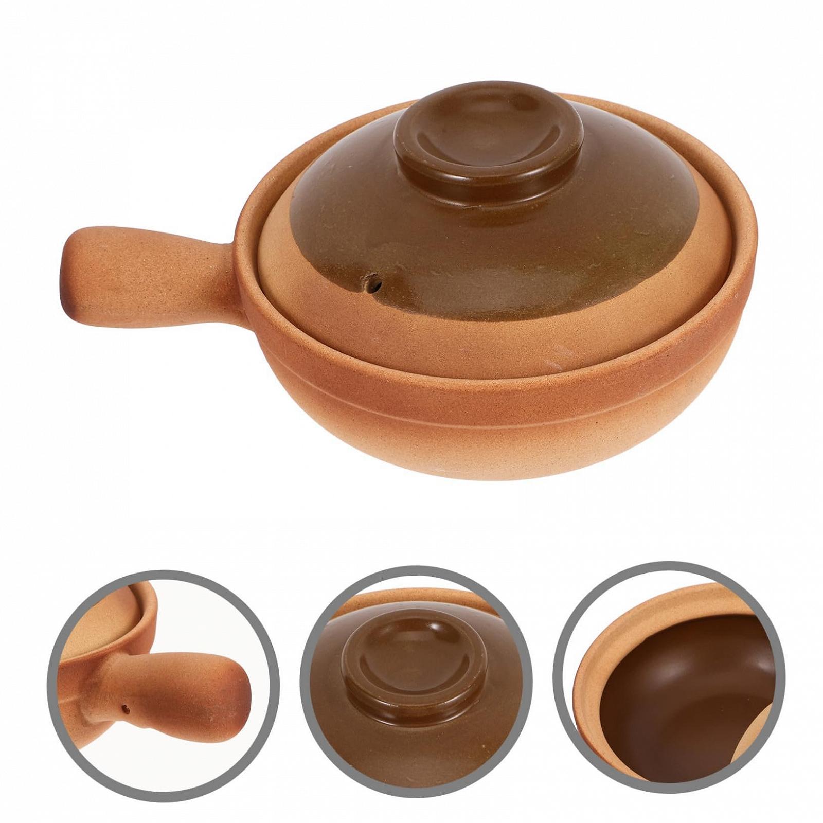 Керамічний Ківш традиційний з кришкою та бічною ручкою термостійкий для плити, фото №8 Керамічний Ківш традиційний з кришкою та бічною ручкою термостійкий для плити, фото №8