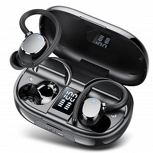 Bluetooth наушники спортивные 2025 In-Ear Wireless Bluetooth 5.3 с 4 ENC микрофонами шумоподавления, IP7 водонепроницаемые, 128 часов воспроизведения - Фото 1