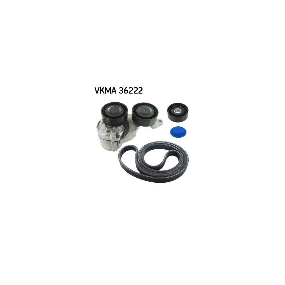 Комплект поликлинового ремня SKF VKMA 36222 для VOLVO, для автомобилей с кондиционером, фото №1