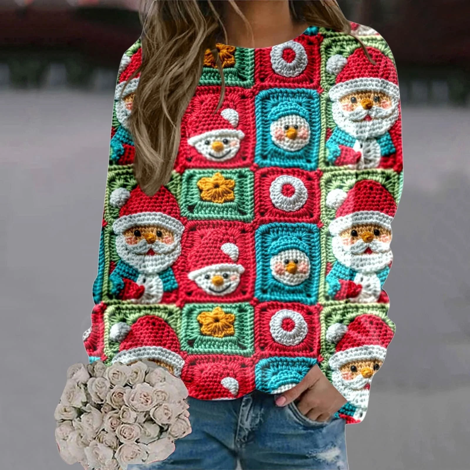 Рождественский джемпер Женская смешная рубашка с длинным рукавом Рождественский мотив с оленем Рождественский женский свитшот Рождественский рождественский джемпер Рождественская рубашка с длинным рукавом Топы для подростков, фото №2 Рождественский джемпер Женская смешная рубашка с длинным рукавом Рождественский мотив с оленем Рождественский женский свитшот Рождественский рождественский джемпер Рождественская рубашка с длинным рукавом Топы для подростков, фото №2