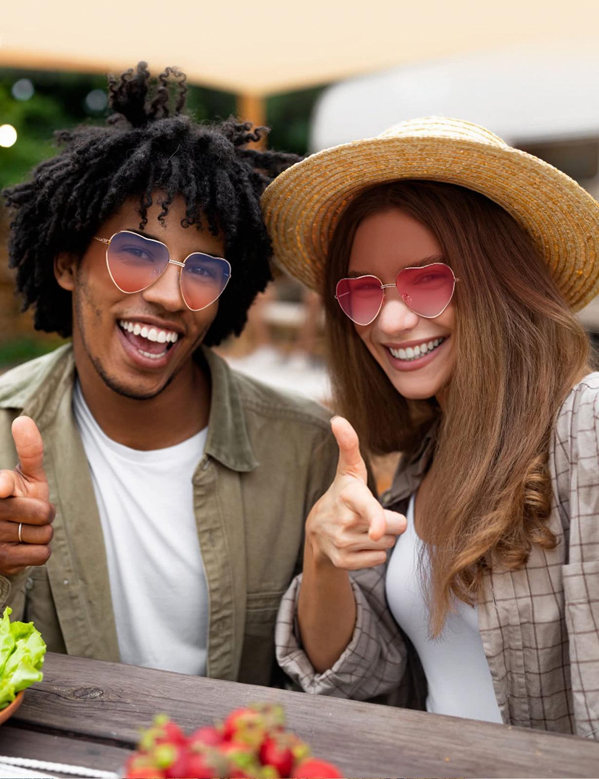 Сонцезахисні окуляри Серце Kiiwah Металева оправа Ретро, фото №6