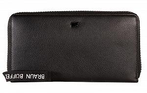 Кошелек BRAUN BÜFFEL Capri Кожаный 19 см, черный, Классический - Фото 1
