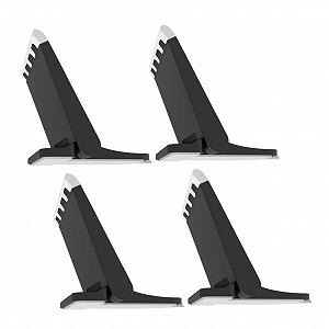 Подставка для ноутбука Yardenfun 4 x Ergonomic, складная, для стола, улучшенный дизайн для охлаждения, совместима с ноутбуками и планшетами - Фото 1