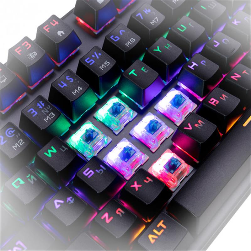 Клавиатура Hator Starfall Outemu Blue HTK-609 Black USB, фото №6