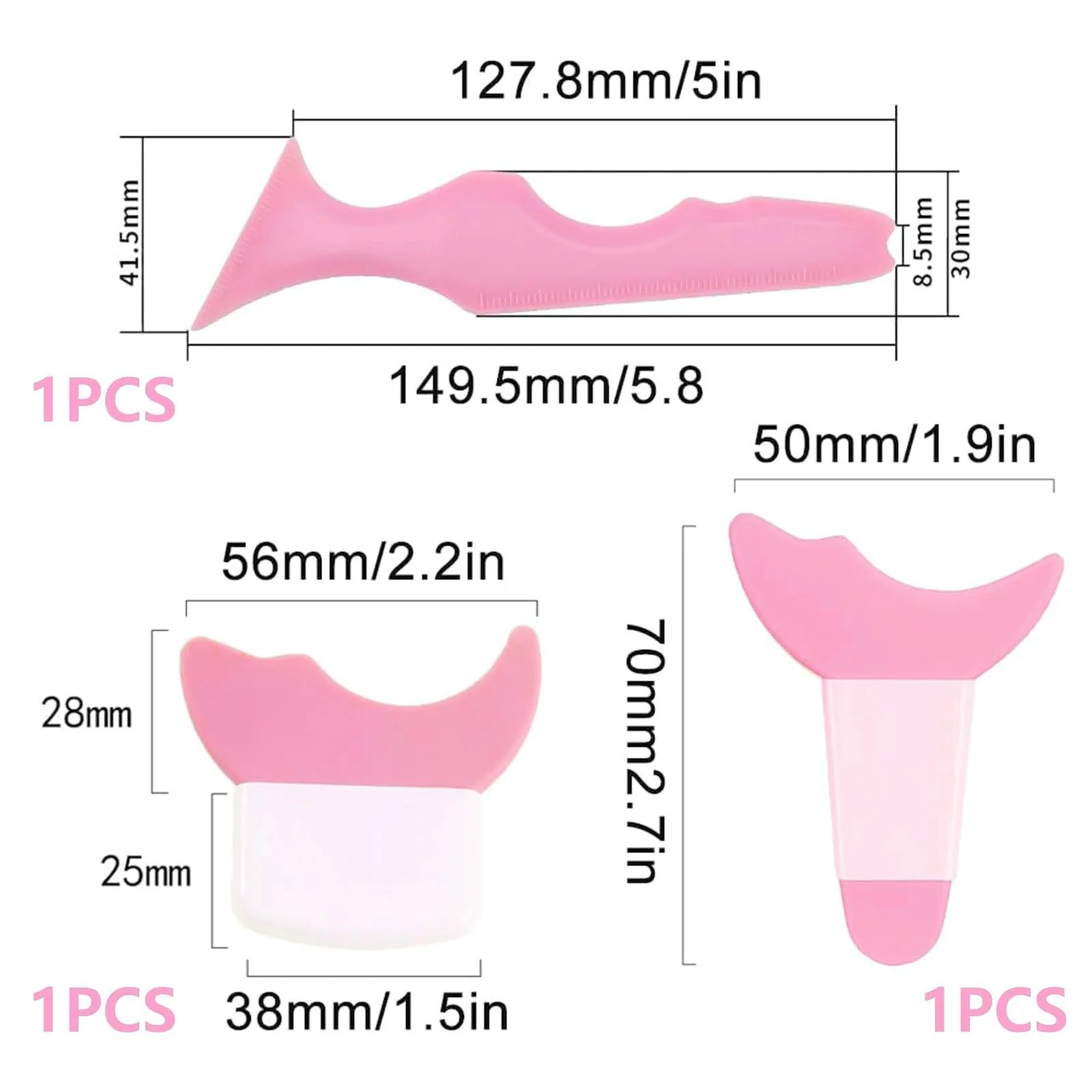 Трафарети Kinretixiaуки для підводки тушшю та тінями Визначені підводки Рожевий, фото №3 Трафарети Kinretixiaуки для підводки тушшю та тінями Визначені підводки Рожевий, фото №3