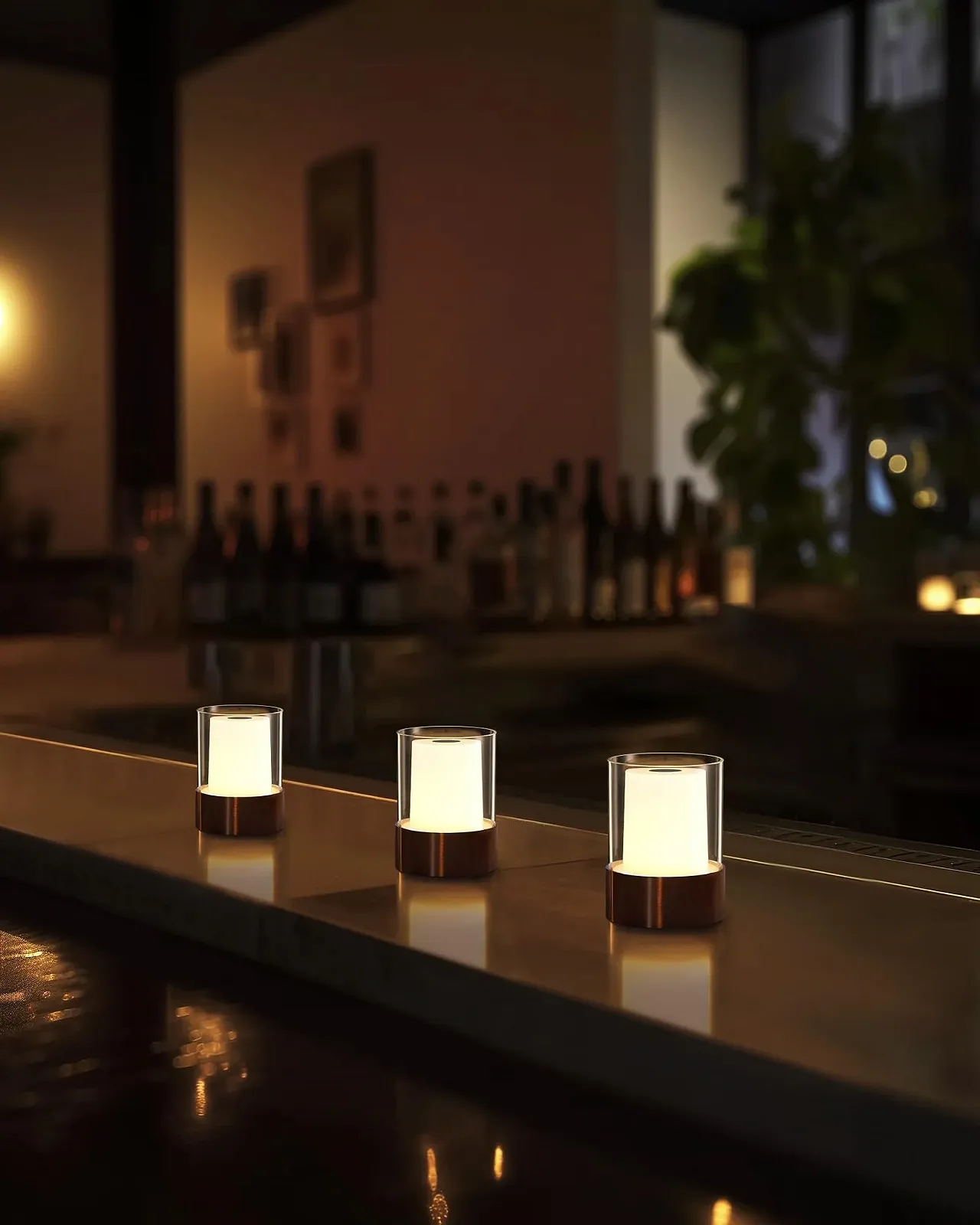 Настільна лампа VISDANFO LED Wireless Набір 2 шт. Сенсорна Акумуляторна Чорний, фото №8