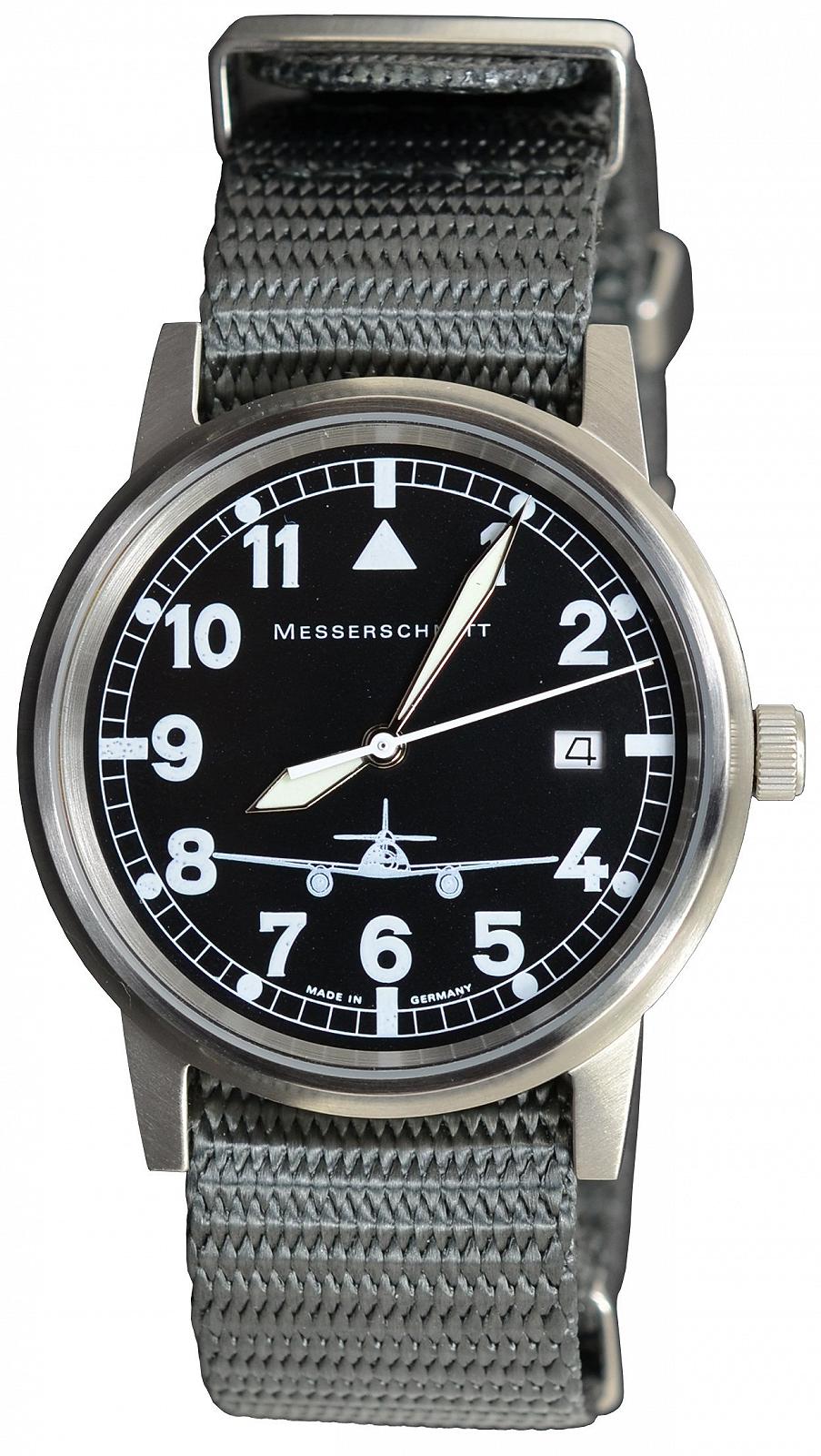 Годинник Aristo Messerschmitt ME 262-S Nato Bracelet Ronda Aviator, фото №1