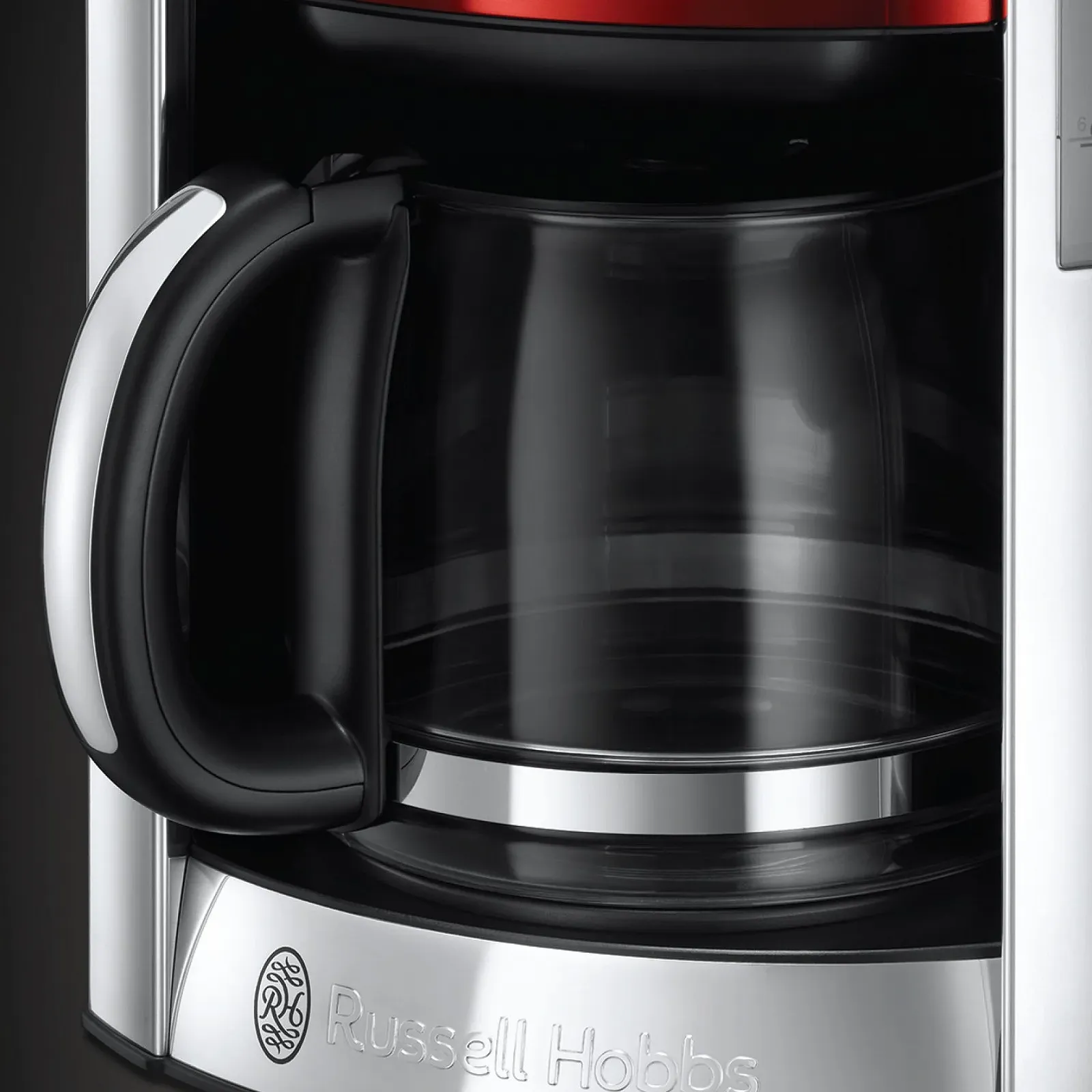 Цифрова кавоварка Russell Hobbs Luna 23240-56 з додатковим скляним глечиком червона, фото №4