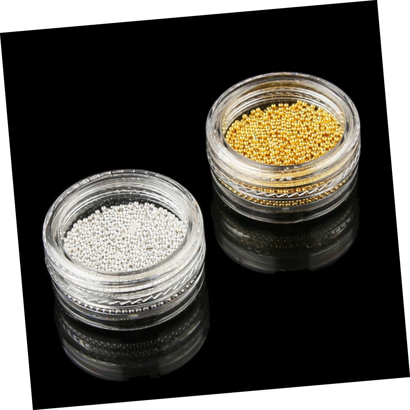 Стразы для ногтей круглые FRCOLOR Серебристые, 3 шт., фото №3