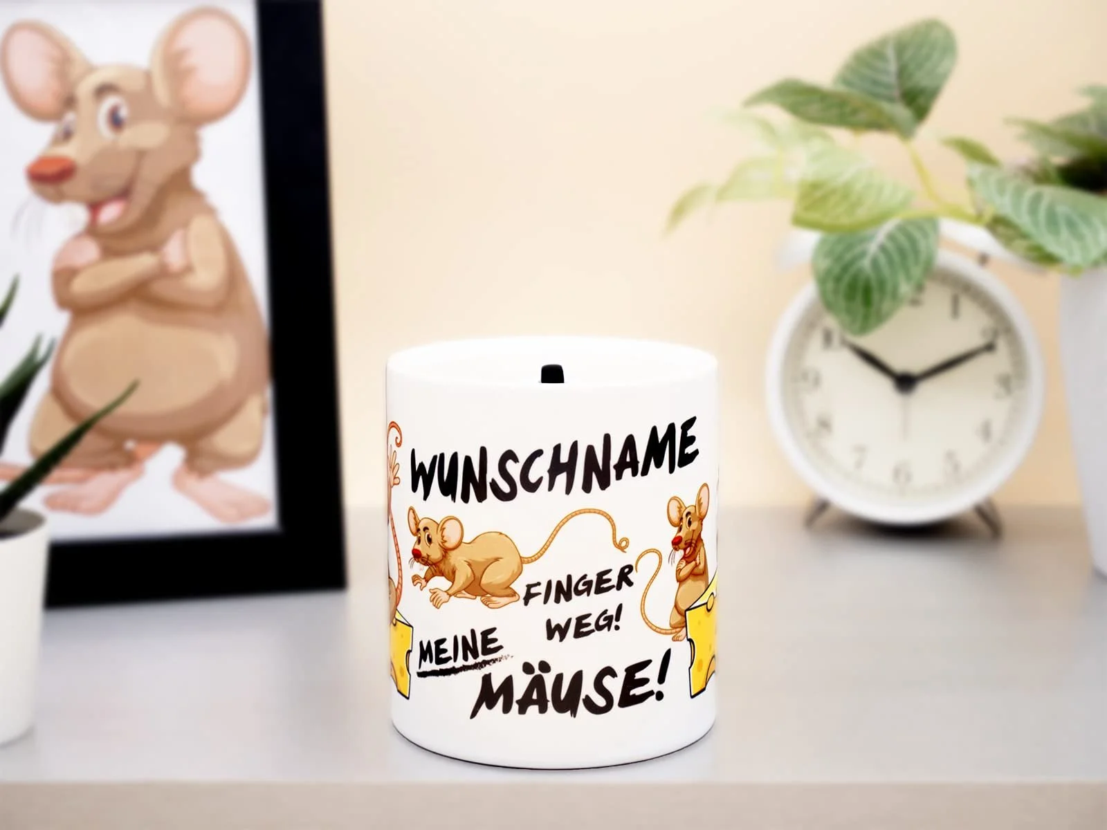 Копилка Mice Керамическая Белая, фото №2