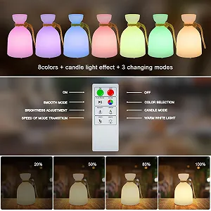 Настільна лампа FUYO LED (набір з 2 шт.) Wireless IP44 Акумуляторна RGB Dimmable synthetic.ua - Фото 1