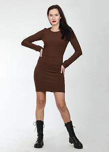 Платье Enna Levoni S Коричневый (ND-12413-Brown) - Фото 1