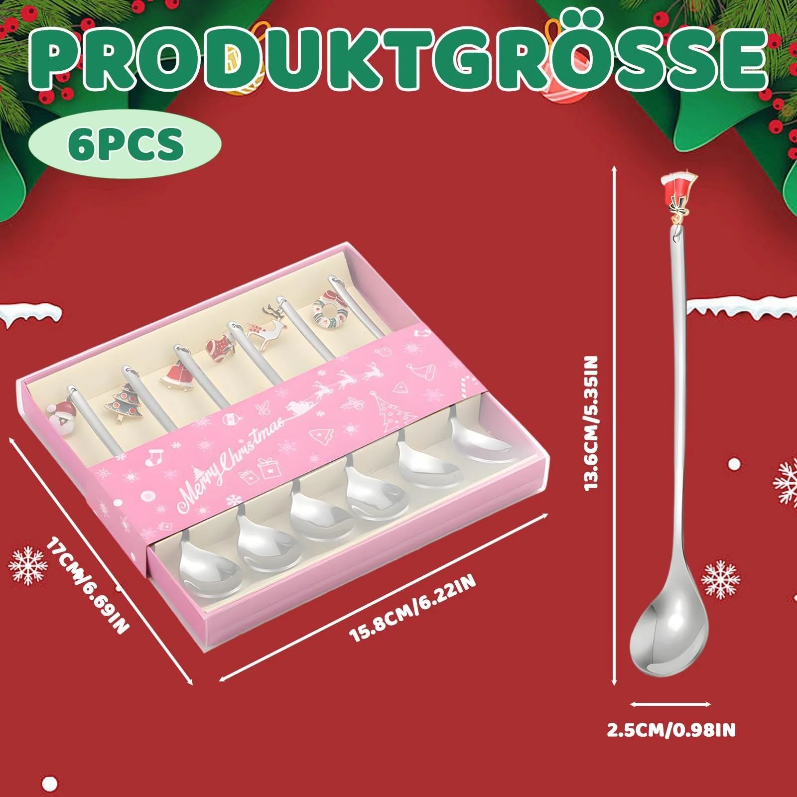 Набір столового посуду до Різдва, маленькі, фото №2