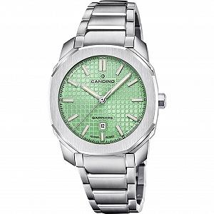 Женские часы Candino C4778/4 Серебристый корпус из нержавеющей стали Серебристый браслет из нержавеющей стали, Зеленый - Фото 1