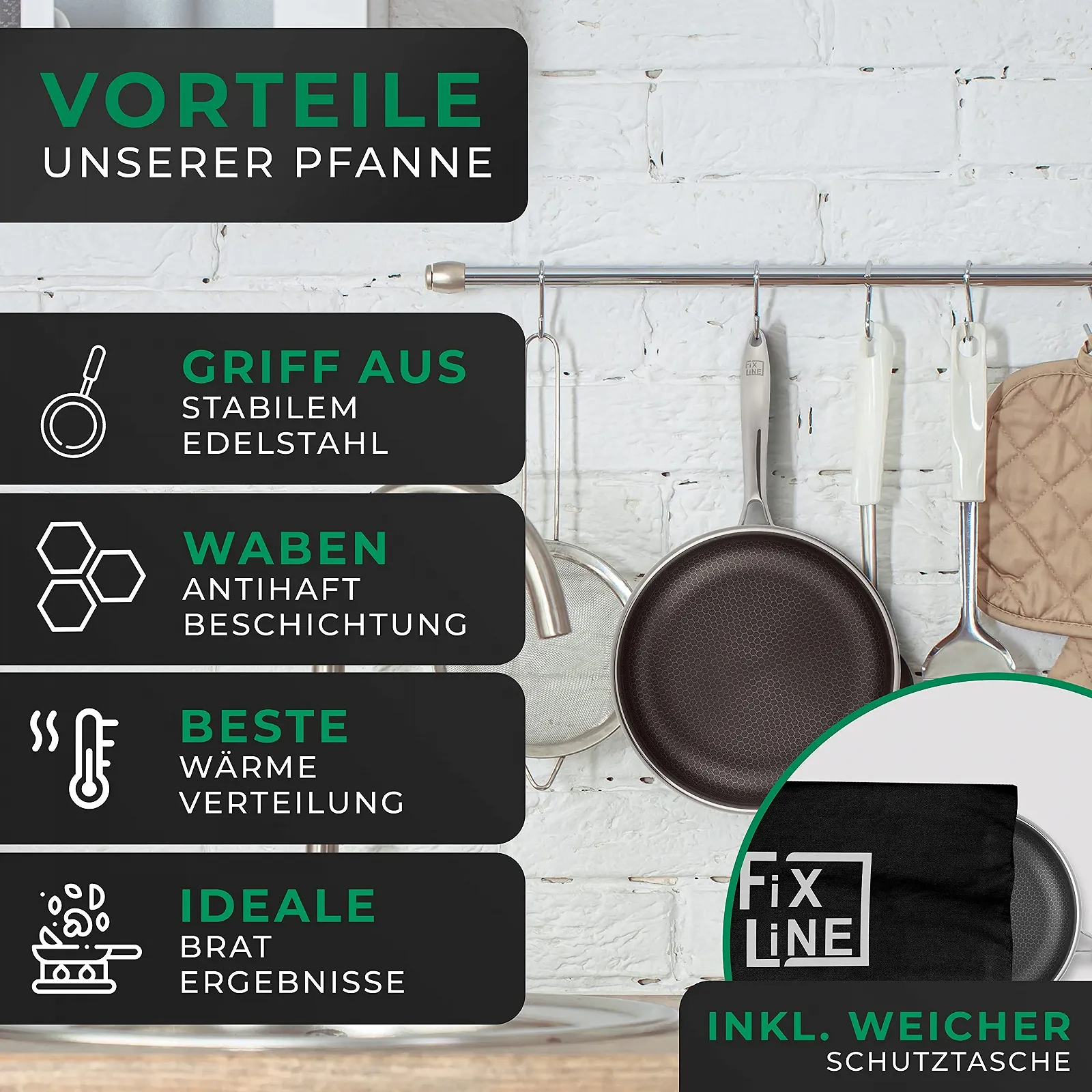 Сковорода FIXLINE Premium Honeycomb Диаметр 20 см, фото №6 Сковорода FIXLINE Premium Honeycomb Диаметр 20 см, фото №6