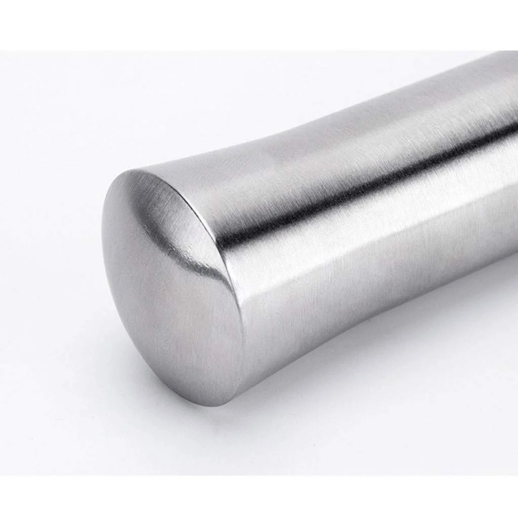 Ступка з товкачем,  з нержавіючої сталі, фото №4