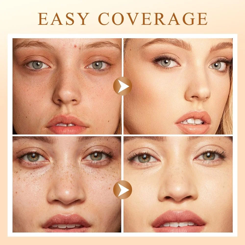 Консилер Tri-Colour Палетка консилерів Повне покриття Корегує темні кола Червоні плями Шрами Матовий (2 шт.), фото №4