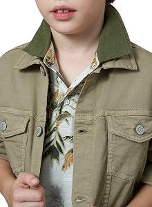 Джинсова куртка Mayoral Camel для хлопчиків synthetic.ua - Фото 1