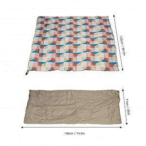 Спальный мешок Portable Summer Foldable 313 цветной synthetic.ua - Фото 1