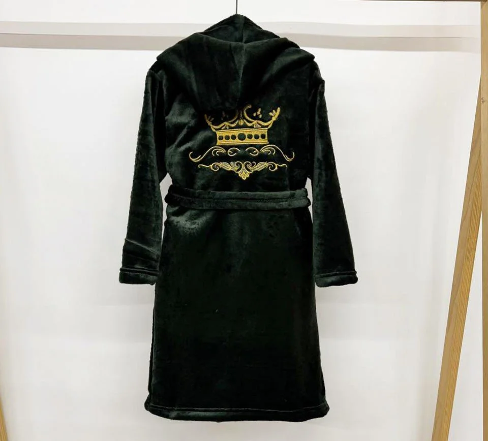 Теплий махровий халат з вишивкою від 110 до 170 см з капюшоном, фото №7 Теплий махровий халат з вишивкою від 110 до 170 см з капюшоном, фото №7