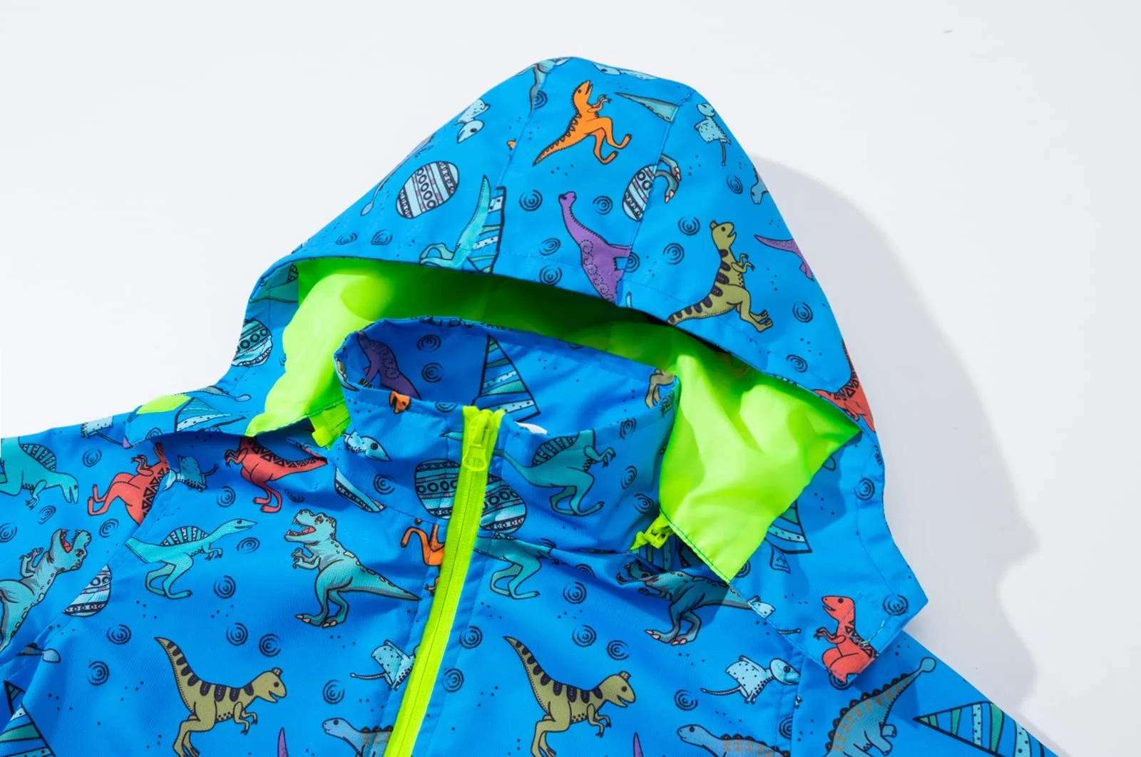 Дитяча дощова куртка LAUSONS Перехідна куртка для малюків Динозаври Водонепроникна, фото №5