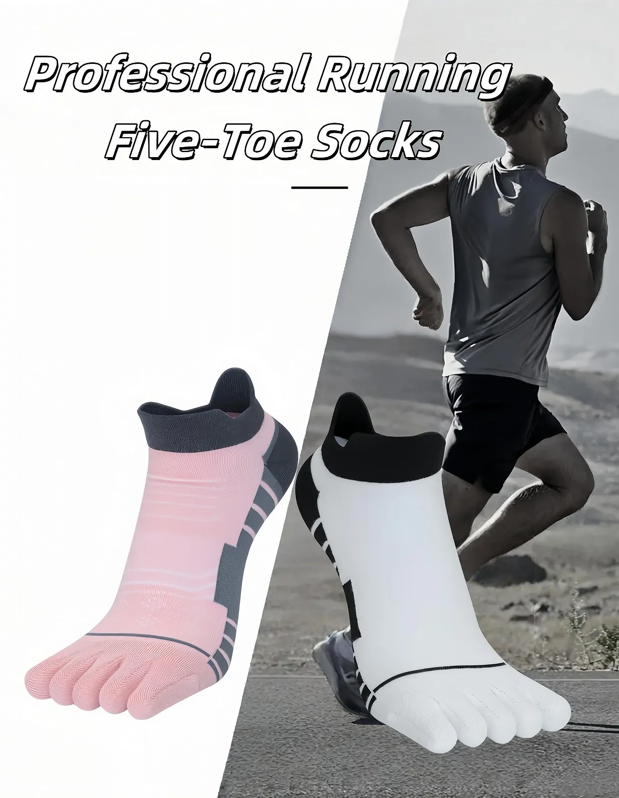 Шкарпетки з пальцями для жінок Шкарпетки для кросівок - 6 пар, фото №2