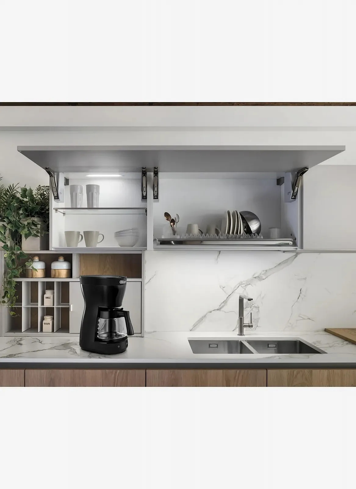 Капельная кофеварка DeLonghi ICM 16210 1.25 л 1200 Вт Черная, фото №3