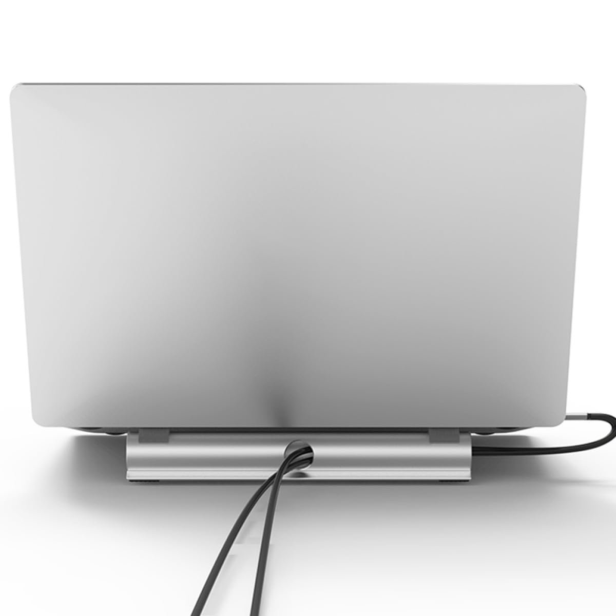 Підставка для ноутбука алюмінієва з організацією кабелів Нековзна Нахил Ергономічна для ноутбуків Міцна Легка для столу та ліжка, фото №7 Підставка для ноутбука алюмінієва з організацією кабелів Нековзна Нахил Ергономічна для ноутбуків Міцна Легка для столу та ліжка, фото №7