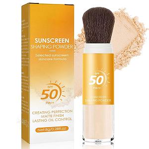 Пудра Мінеральна сонцезахисна SPF 50 PA++ фіксуюча, натуральна напівпрозора мінеральна розсипчаста, тривалої дії, дихаюча, легка, матуюча, для контролю жирності - Фото 1