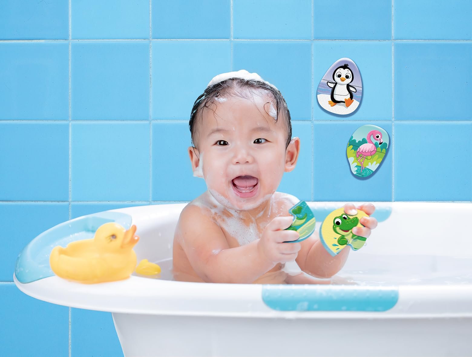 Пазл для ванны Ravensburger ministeps Plitsch-Splash Favourite Animals 4589 10 деталей от 1 года, фото №3