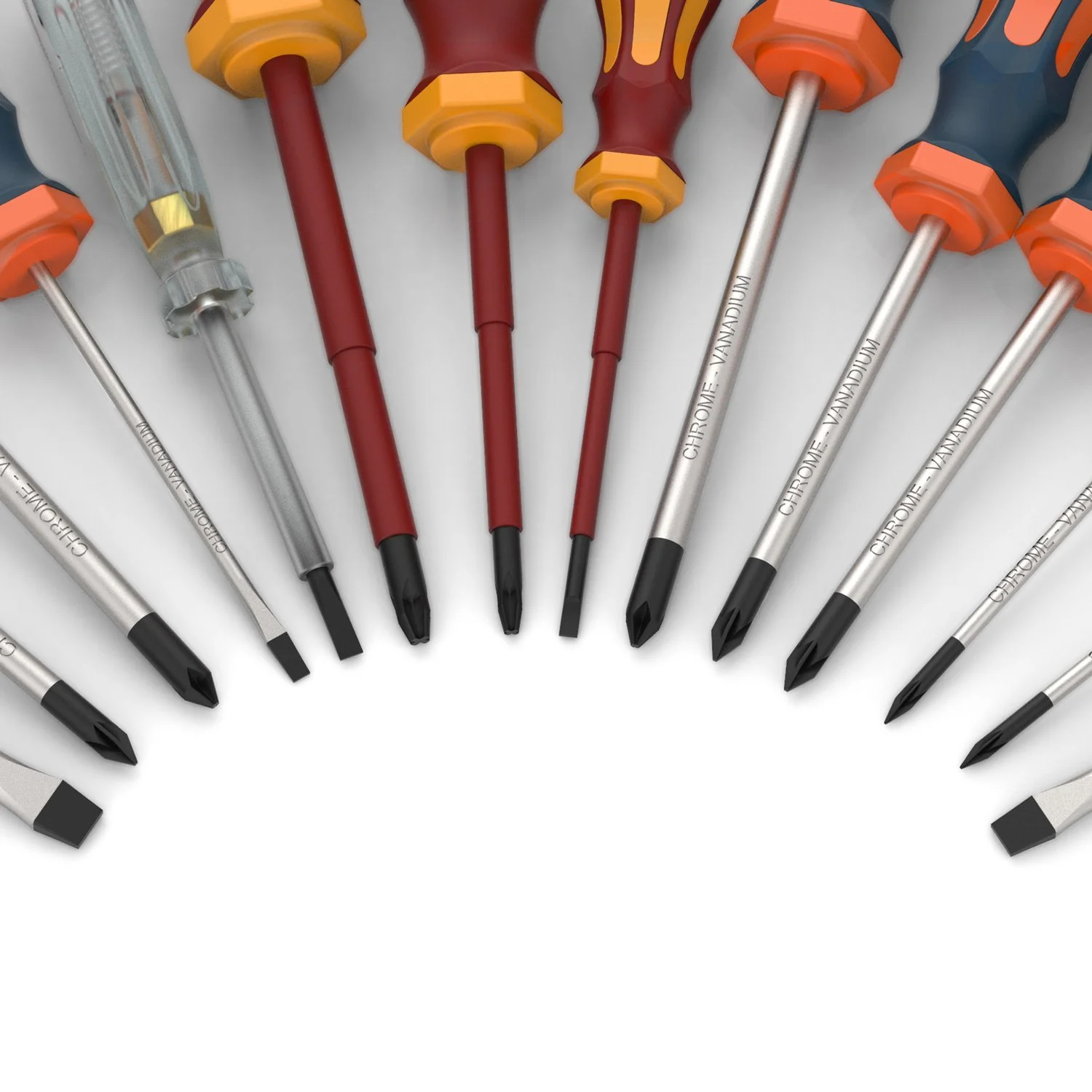 Набір викруток Presch 14 предметів VDE-GS магнітні з настінним кріпленням та тестером напруги, фото №4