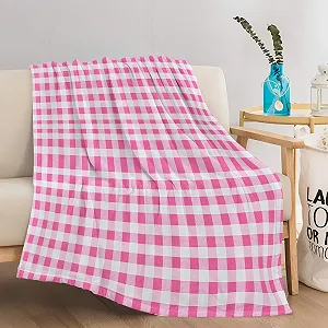 Плед Фланелевий Однотонний Квадратний Рожевий 180 x 220 см - Фото 1