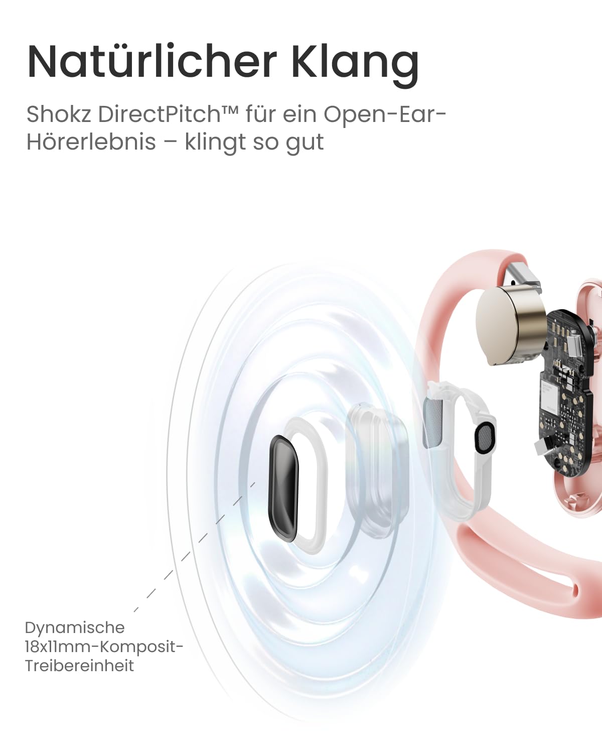 Наушники SHOKZ OpenFit Air True Wireless Bluetooth с микрофоном черный, фото №6