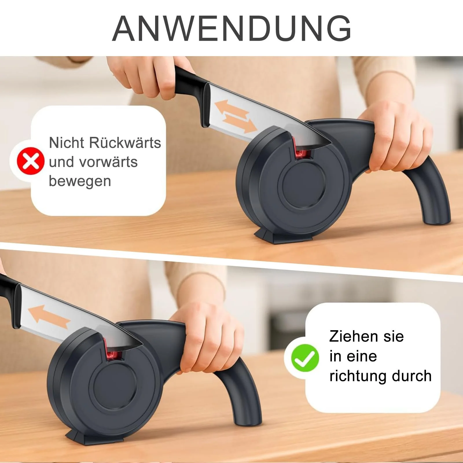 Точилка для ножів ручна Professional 6 в 1 ергономічний дизайн, фото №3 Точилка для ножів ручна Professional 6 в 1 ергономічний дизайн, фото №3