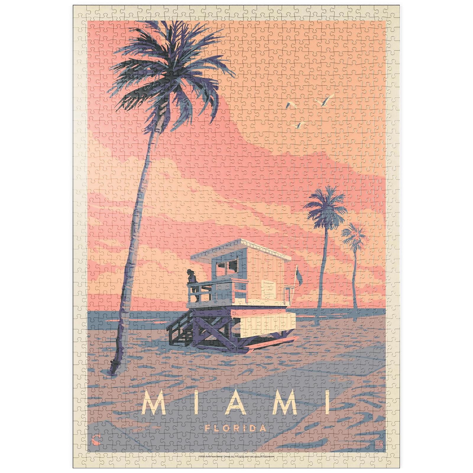Пазл MyPuzzle Special Collection Miami, FL: Lifeguard Tower, Vintage Poster 1000 элементов, фото №1 Пазл MyPuzzle Special Collection Miami, FL: Lifeguard Tower, Vintage Poster 1000 элементов, фото №1