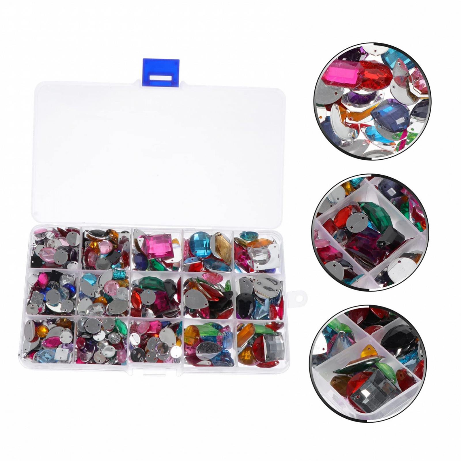 Акрилові Стрази Housoutil Набір для DIY з кольоровими плоскими, фото №8