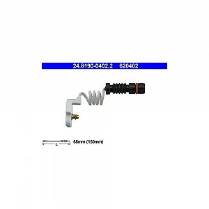 Датчик износа тормозных колодок ATE 24.8190-0402.2 для MERCEDES-BENZ - Фото 1