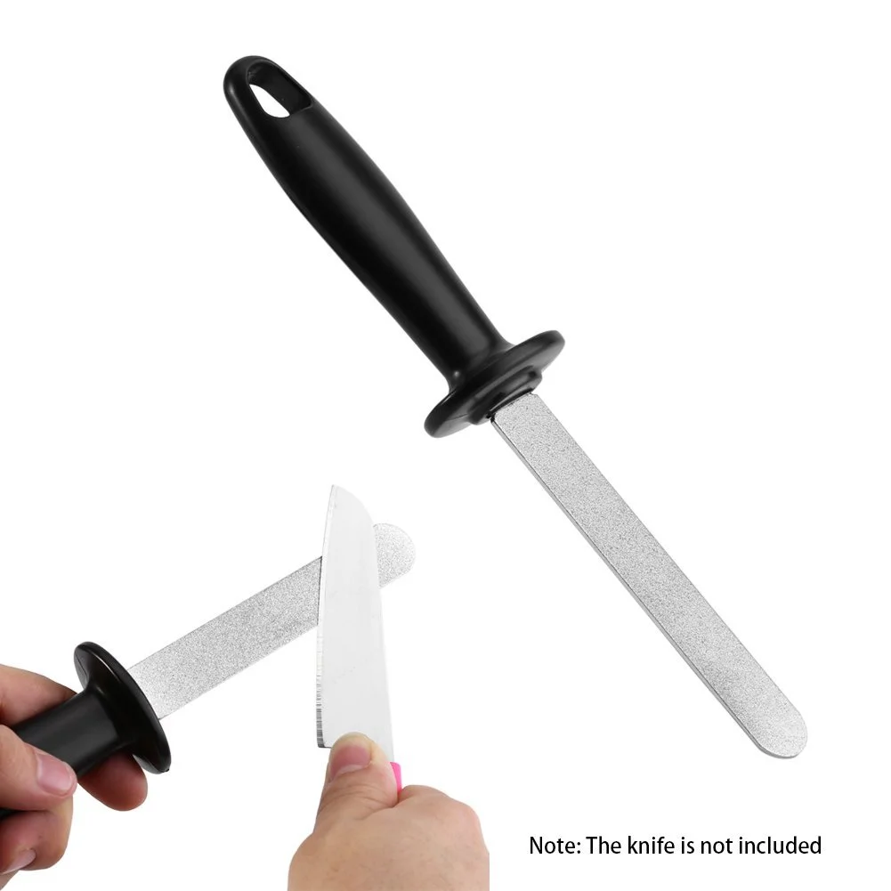 Точилка для ножів Double Sided Sharpening Steel портативна двостороння з ручкою, фото №6