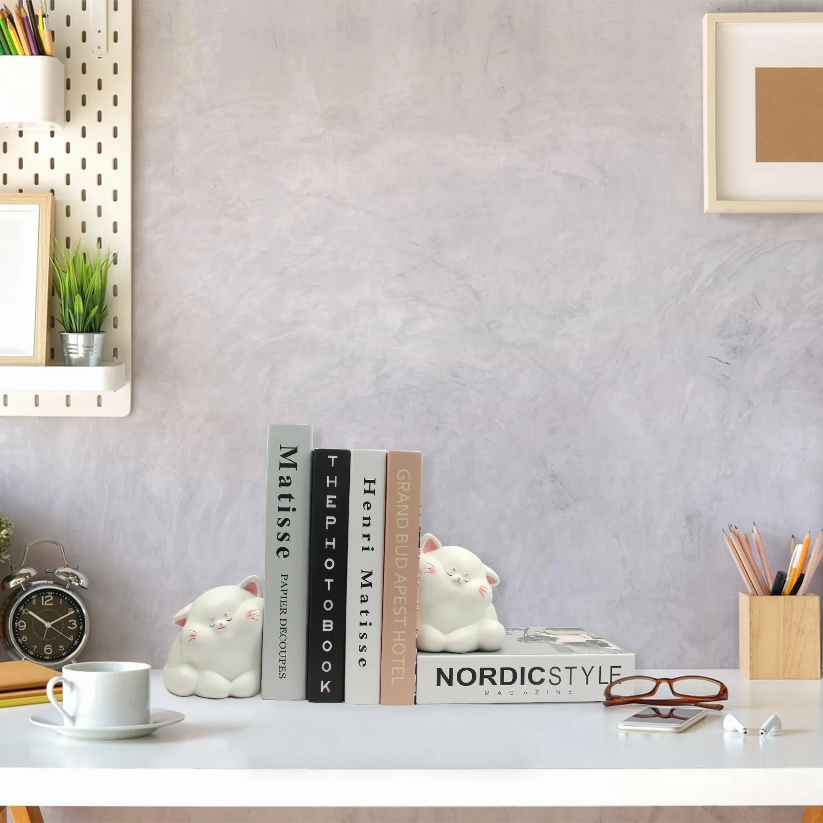 Книжная подставка Кошачья тема Смола 11.5 x 10 x 10.5 см, фото №4