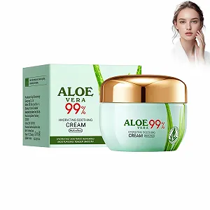 Денний крем Aloe Vera Soft Skin зволожуючий регенеруючий для обличчя та тіла (50 г) - Фото 1