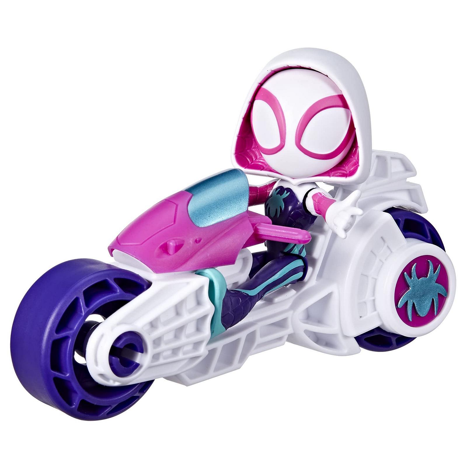 Мотоцикл Hasbro Spidey and his fantastic friends с фигуркой Ghost Spider F7461, фото №3