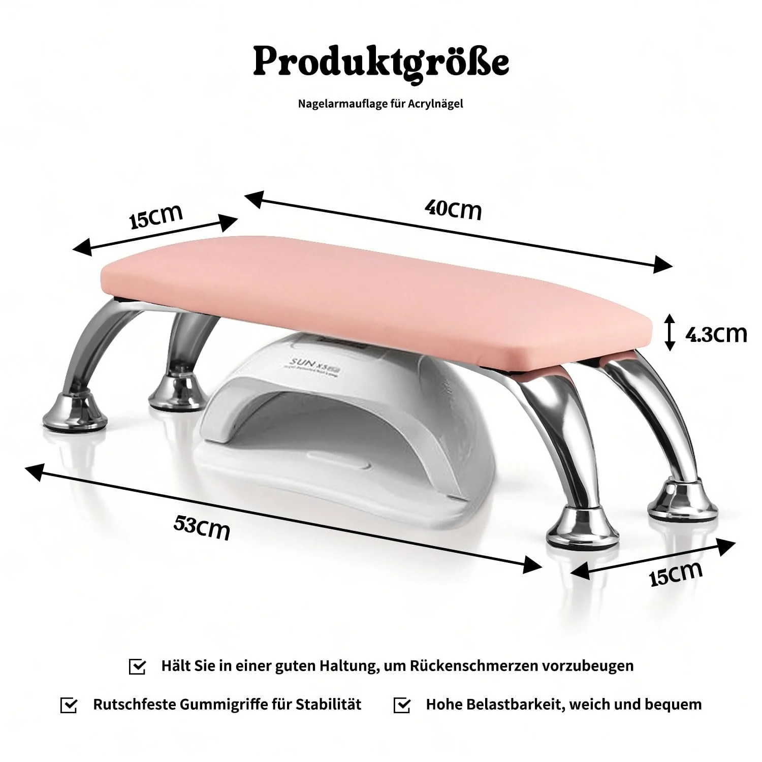 Підставка для рук для манікюру Шкіряна PU Рожева, фото №2 Підставка для рук для манікюру Шкіряна PU Рожева, фото №2