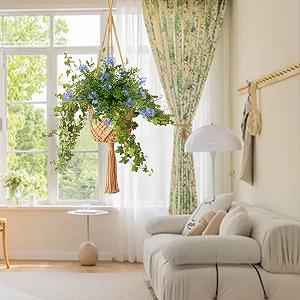 Підвіси для рослин Набір з 2 шт. Макраме Плетені Бохо synthetic.ua - Фото 1