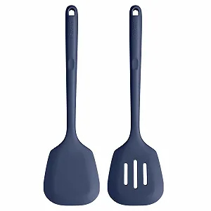 Купить Лопатка кухонная U-Taste силиконовая термостойкая 34.5 см (2 шт) Midnight Blue - Фото 1 Лопатка кухонная U-Taste силиконовая термостойкая 34.5 см (2 шт) Midnight Blue - Фото 1