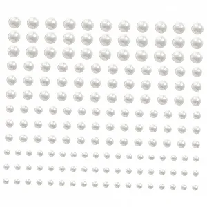 Стрази для нігтів MERRYHAPY 6 аркушів, перлини - Фото 1