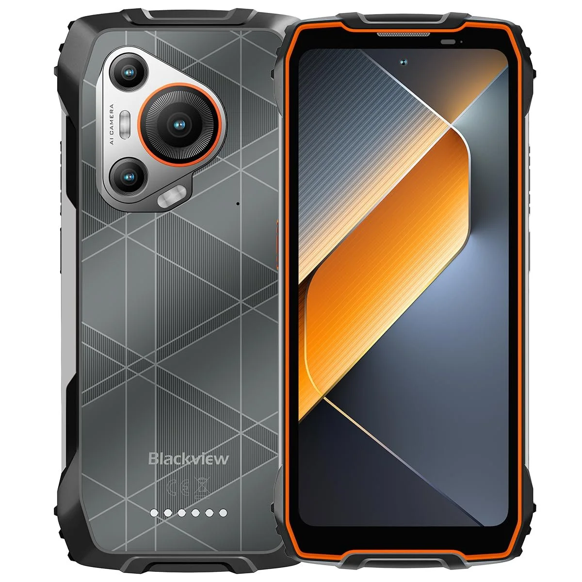 Защищенный смартфон Blackview BL7000 8/256 ГБ 6.78" 120 Гц 7500 мАч IP68/IP69K 50 Мп 5G Dual SIM Orange, фото №1