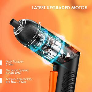 Набір електричних викруток ANBEISTEE 5Nm 3.6V бездротовий synthetic.ua - Фото 1